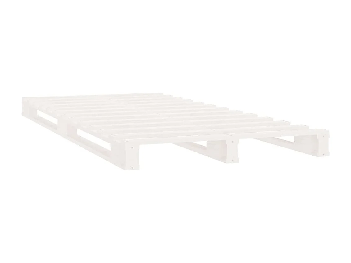 Lit de palette sans matelas blanc bois massif