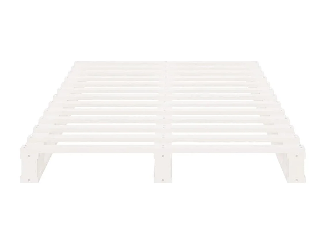 Lit de palette sans matelas blanc bois massif