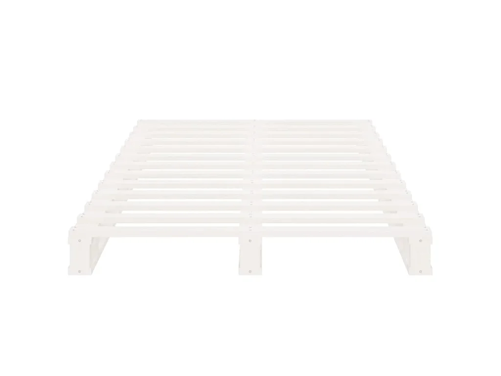 Letto a Pallet Bianco 75x190 cm Small Single Legno di Pino