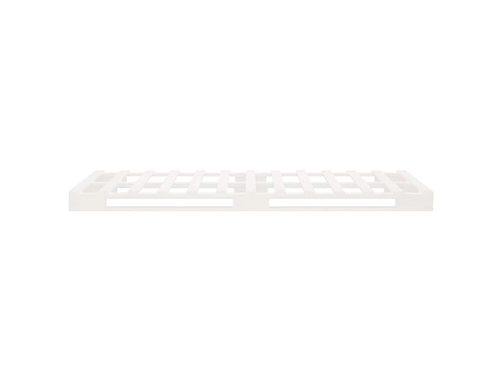 Letto a Pallet Bianco 75x190 cm Small Single Legno di Pino