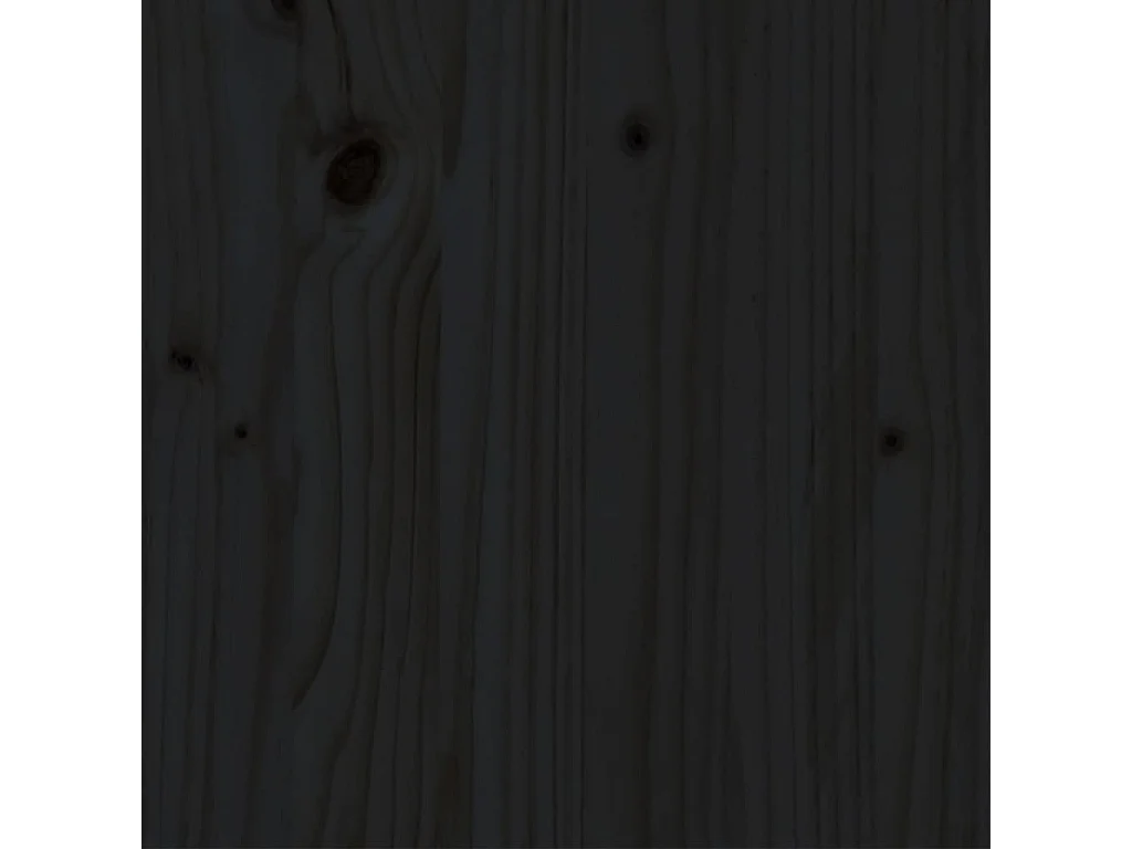 Cadre de lit sans matelas noir 100x200 cm bois massif