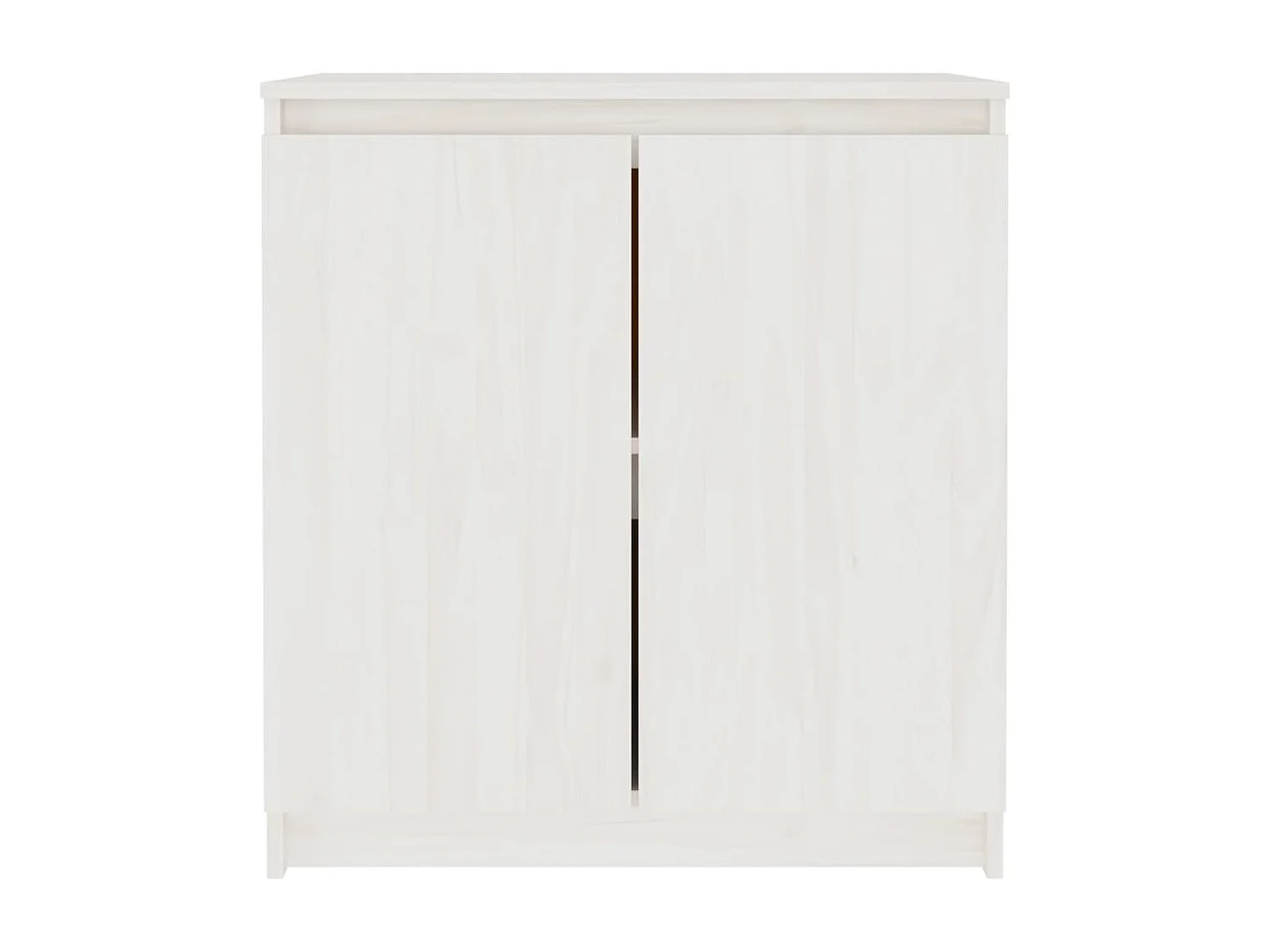 Armário de apoio 60x36x65 cm pinho maciço branco