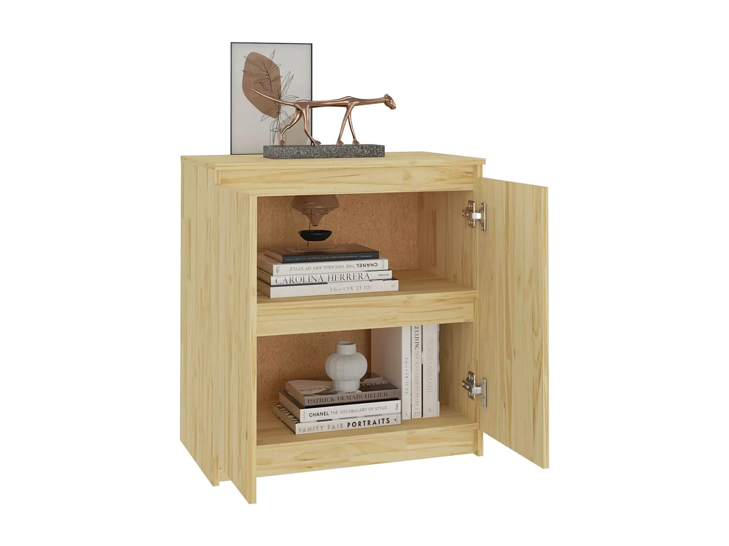 Armoire latérale 60x36x65 cm bois de pin massif