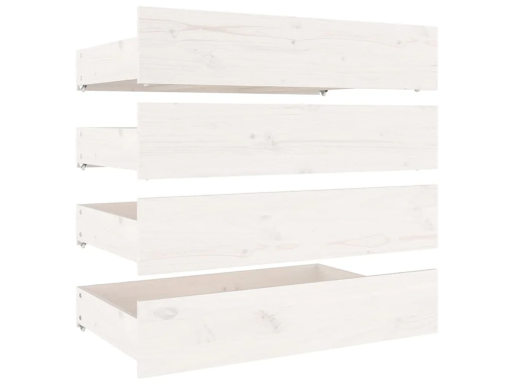 Giroletto con Cassetti Bianco 160x200 cm