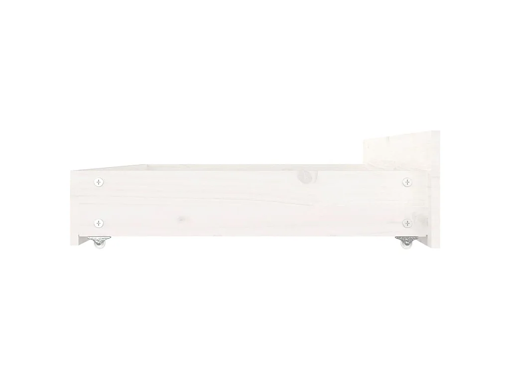 Giroletto con Cassetti Bianco 160x200 cm
