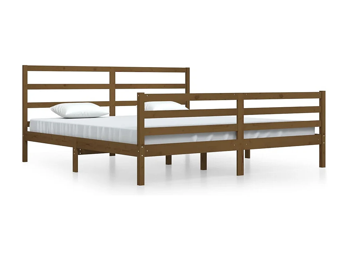 Giroletto senza Materasso Ambra in Legno di Pino 200x200 cm