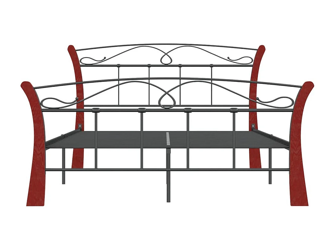 Estrutura de cama 120x200 cm metal preto