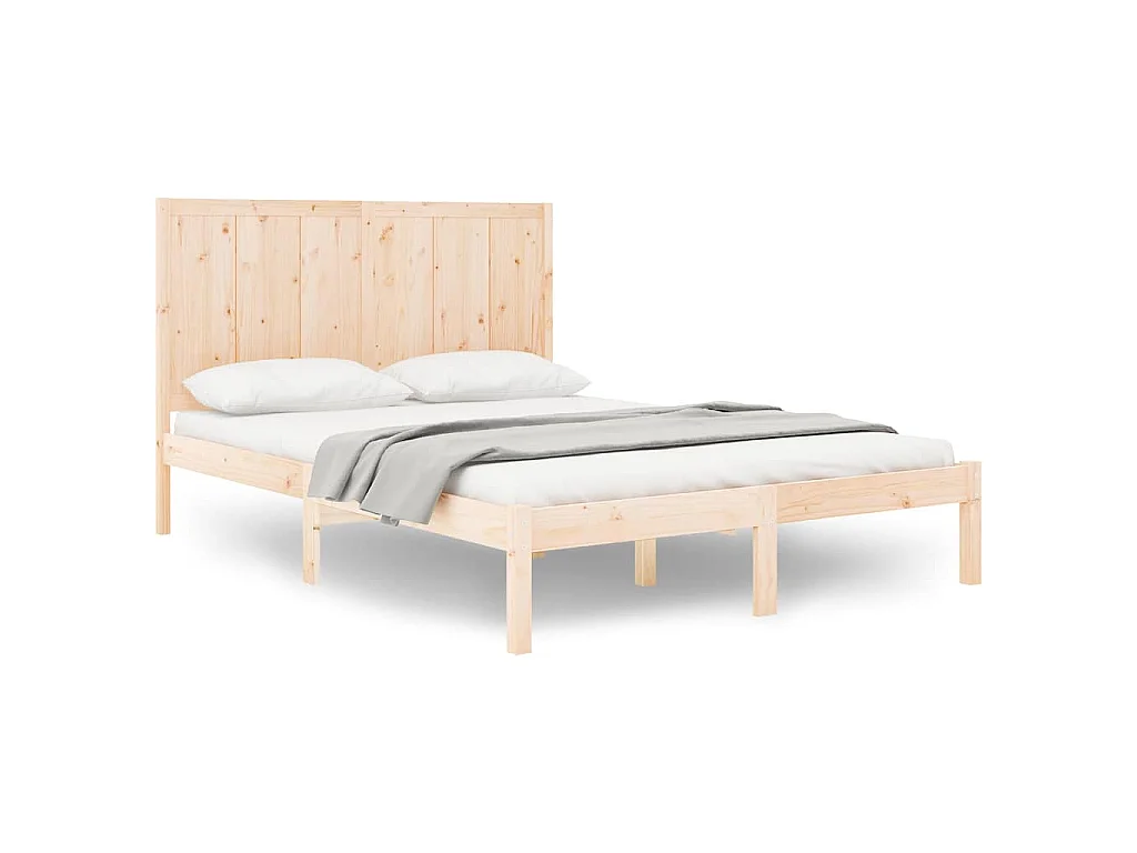 Cama sem colchão 120x200 cm madeira de pinho maciça