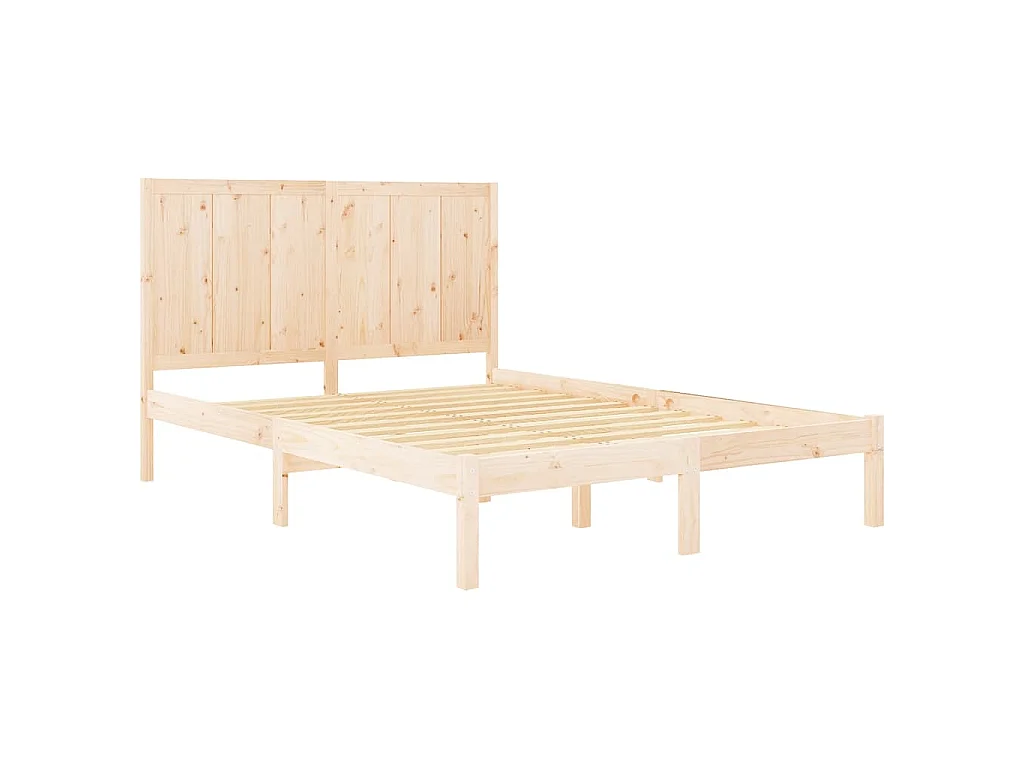 Cama sem colchão 120x200 cm madeira de pinho maciça