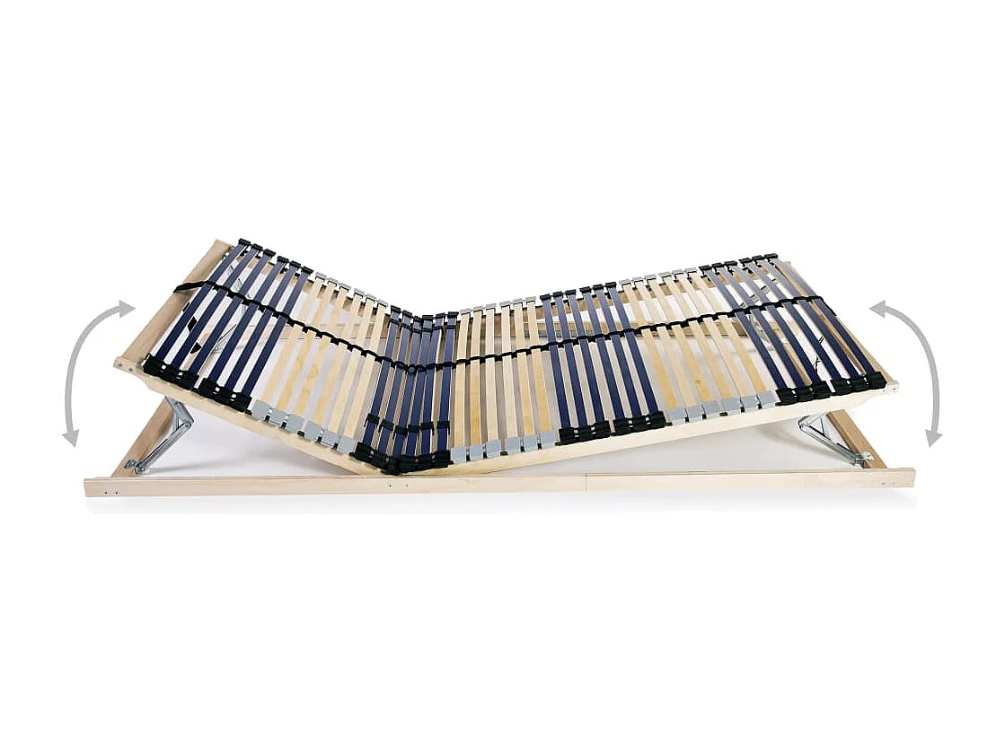 Estrado de ripas com 42 ripas 7 zonas 140x200 cm