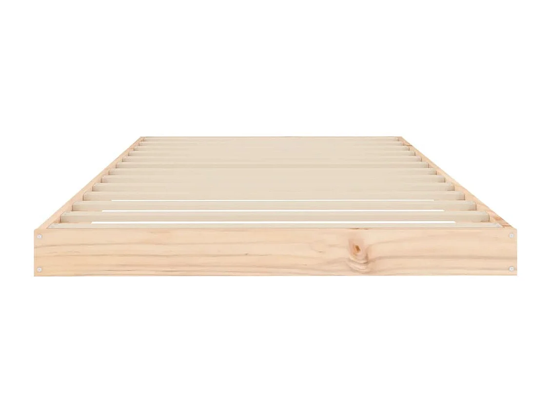 Estructura de cama madera maciza de pino 90x200 cm
