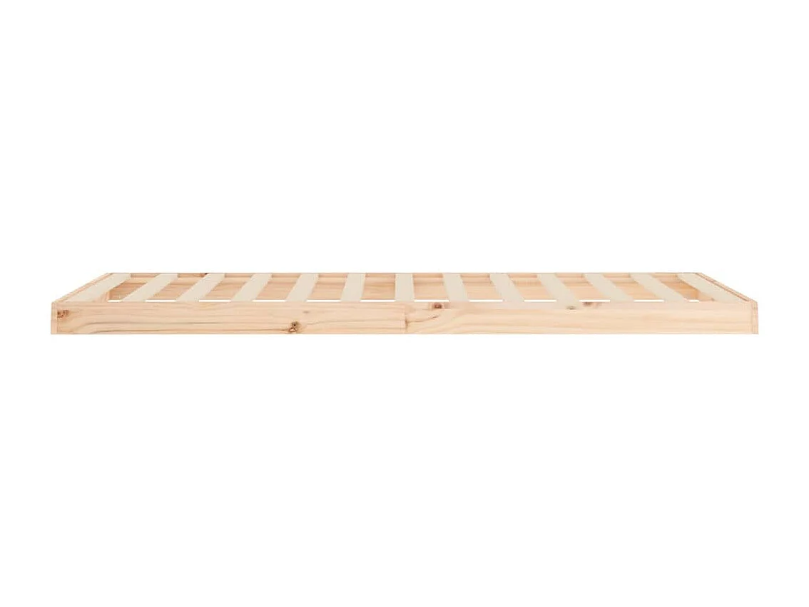 Estructura de cama madera maciza de pino 90x200 cm