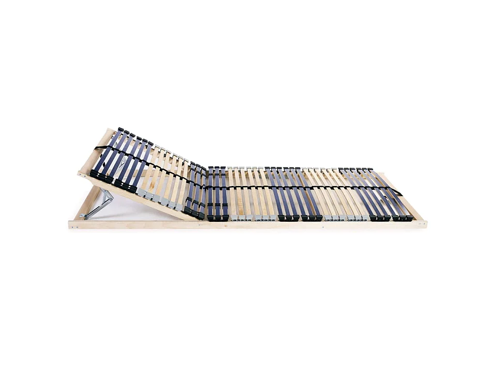 Sommier à lattes sans matelas avec 42 lattes 7 zones 90x200 cm