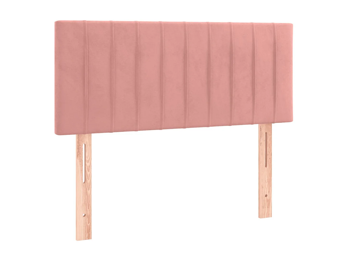 Cama box spring c/ colchão/LED 120x200 cm veludo rosa