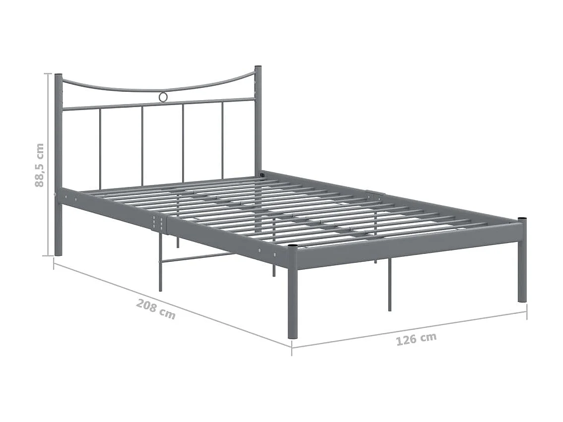 Giroletto Grigio in Metallo 120x200 cm