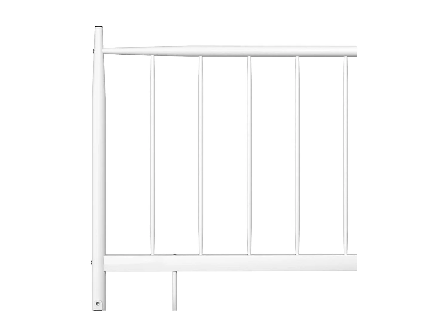 Bedframe metaal wit 100x200 cm