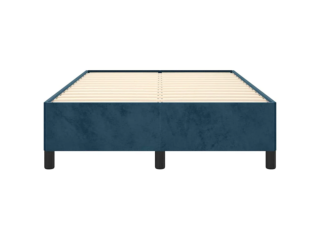 Bedframe zonder matras 120x200 cm fluweel donkerblauw