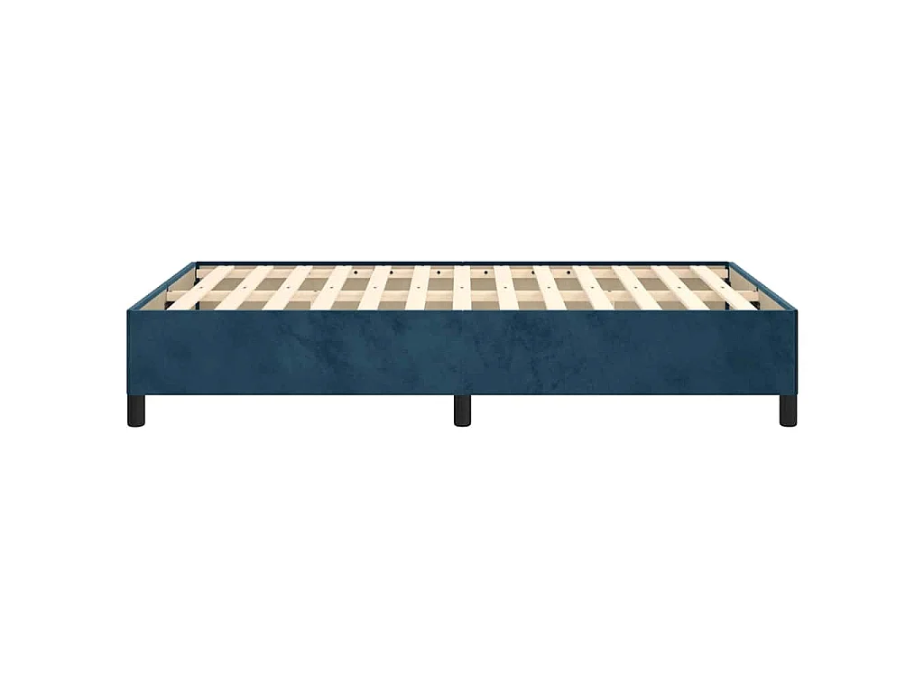 Bedframe zonder matras 120x200 cm fluweel donkerblauw