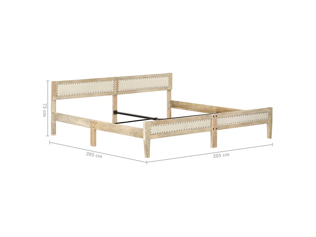 Giroletto in Legno Massello di Mango 200 cm