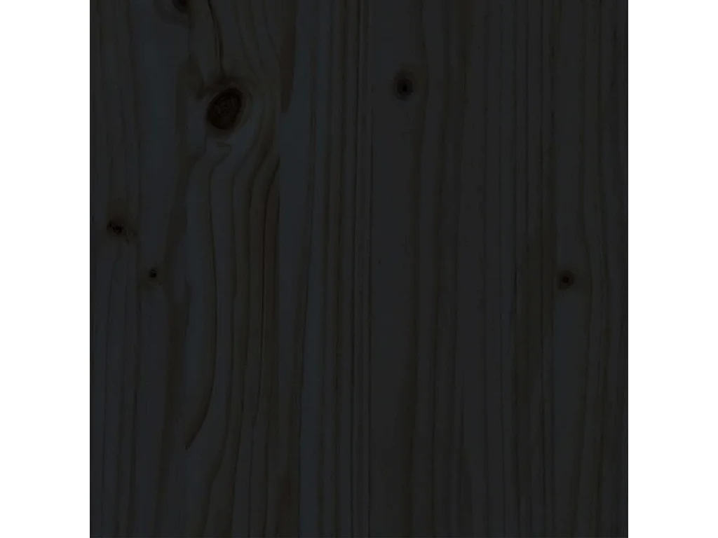 Estructura de cama individual madera maciza negra 90x190 cm