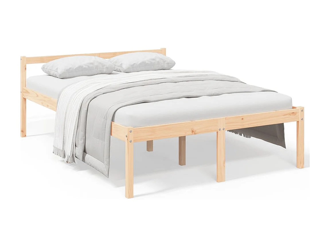 Seniorenbett 140x190 cm Massivholz Kiefer