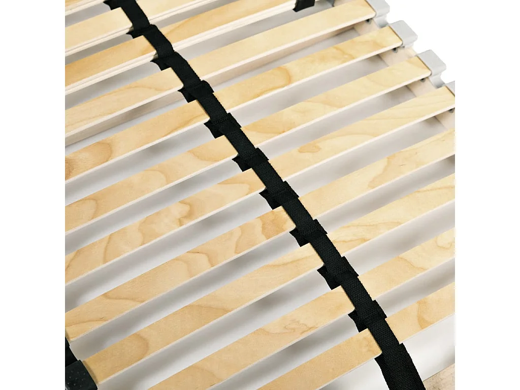 Sommiers à lattes sans matelas 2 pcs avec 28 lattes 80x200 cm