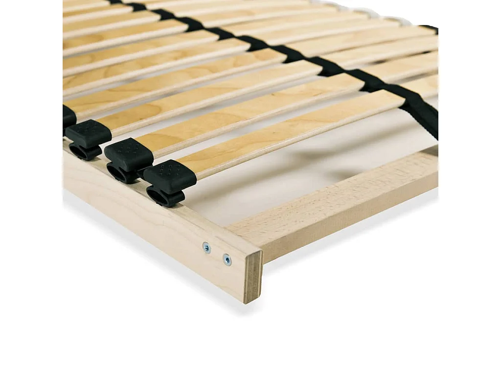 Sommiers à lattes sans matelas 2 pcs avec 28 lattes 80x200 cm