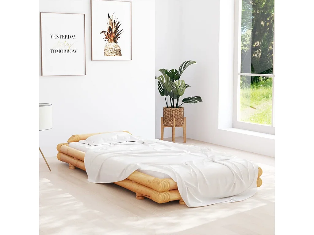 Cadre de lit Bambou 90x200 cm