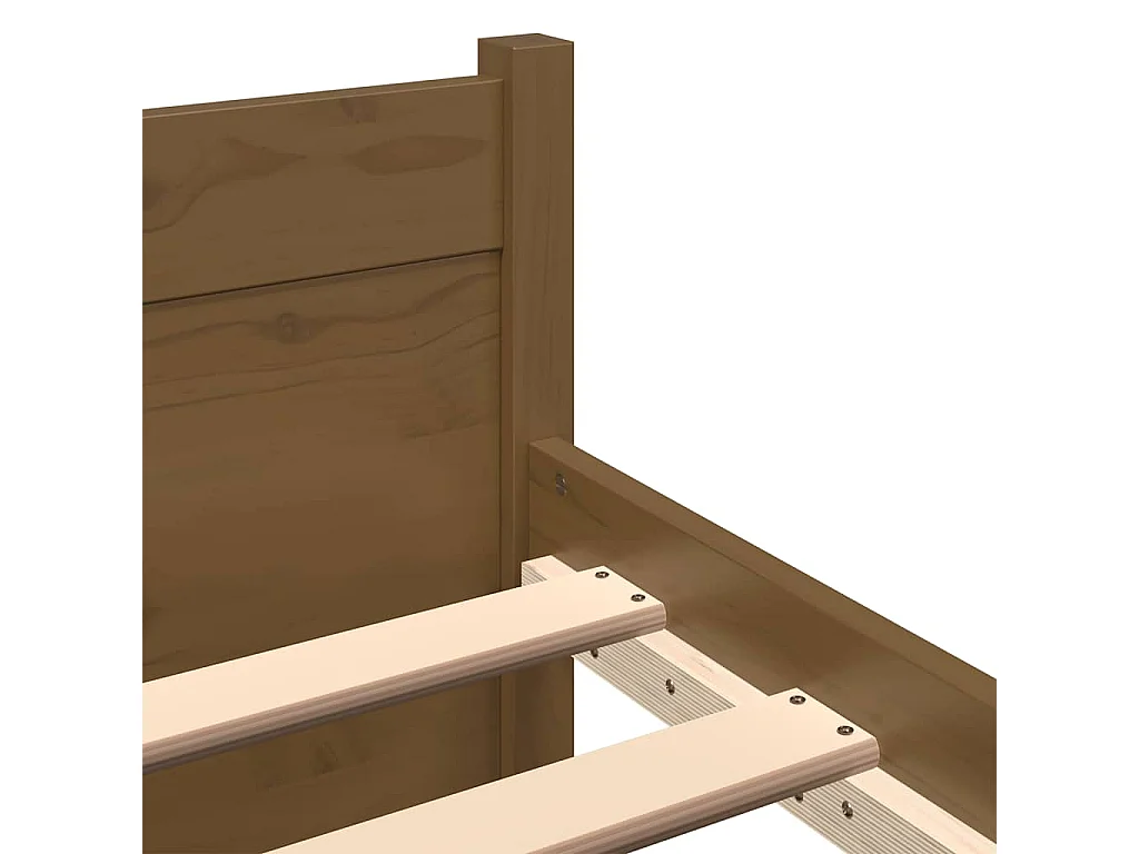 Giroletto senza Materaso Ambra in Legno Massello 200x200 cm