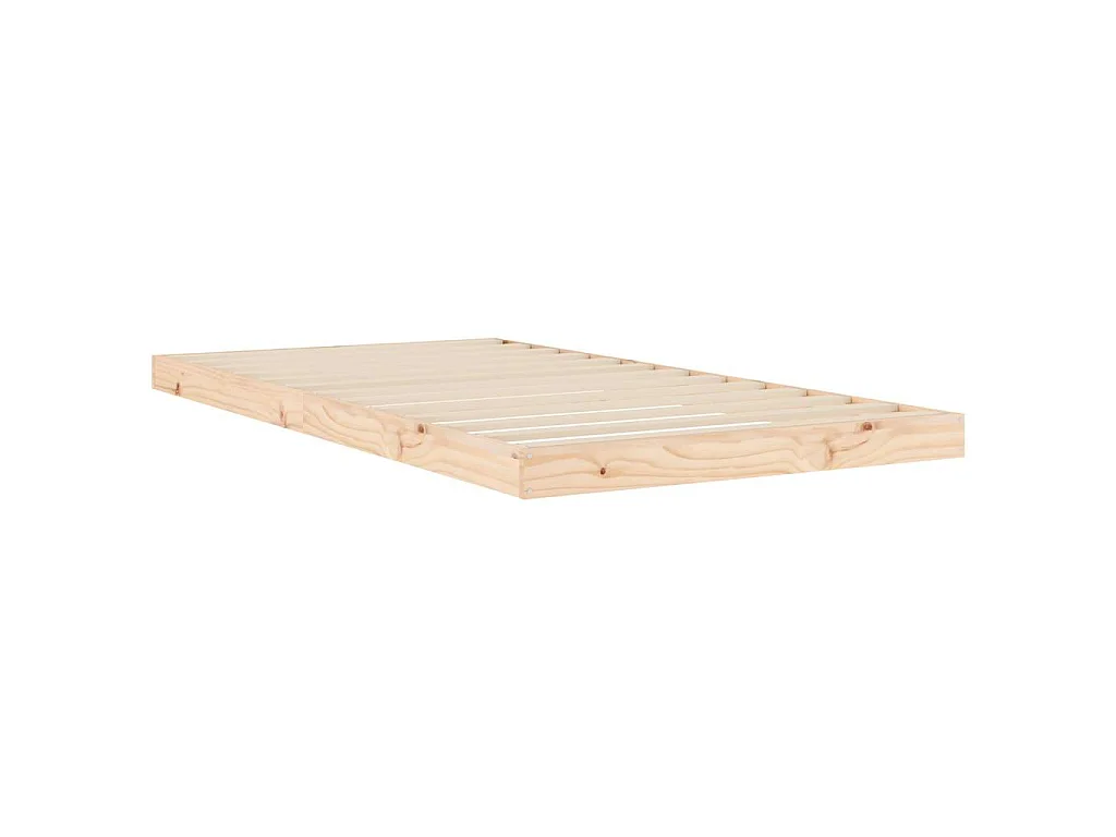 Giroletto senza Materasso 100x200 cm in Legno Massello di Pino