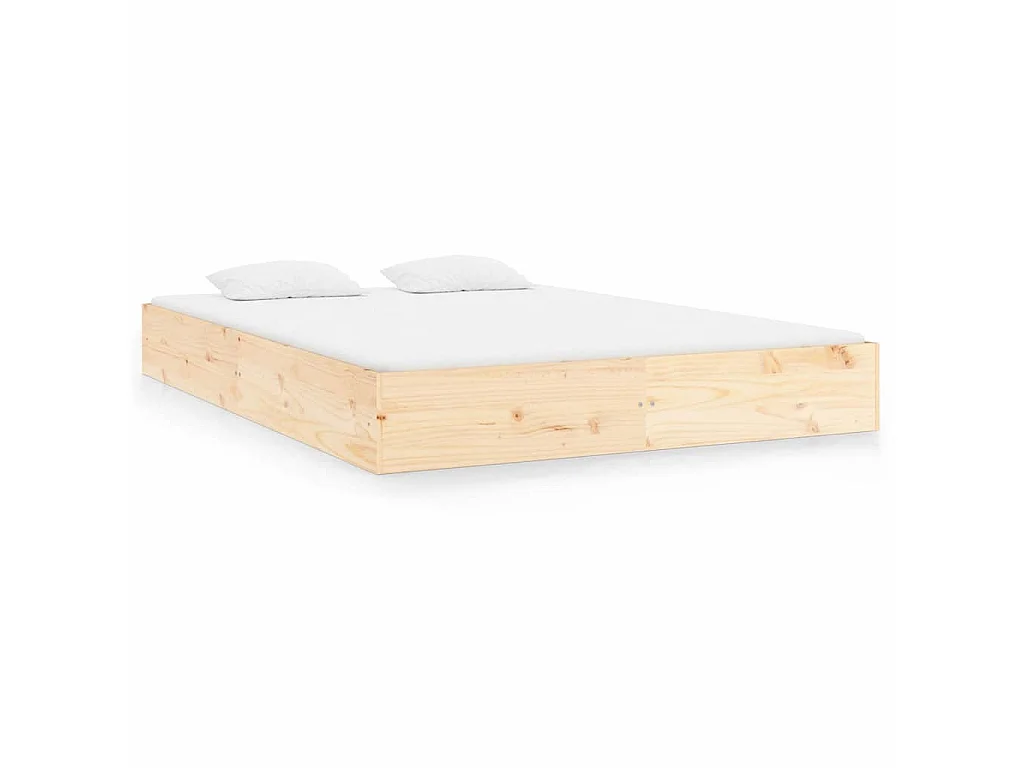 Estrutura de cama king 150x200 cm madeira maciça