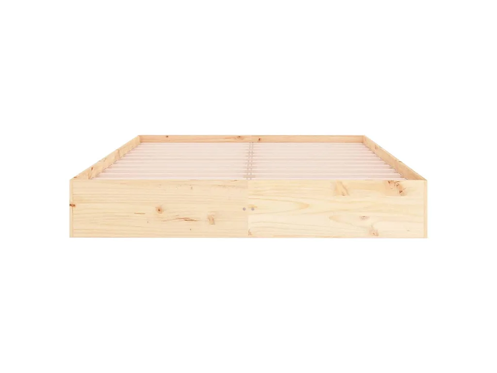 Estrutura de cama king 150x200 cm madeira maciça
