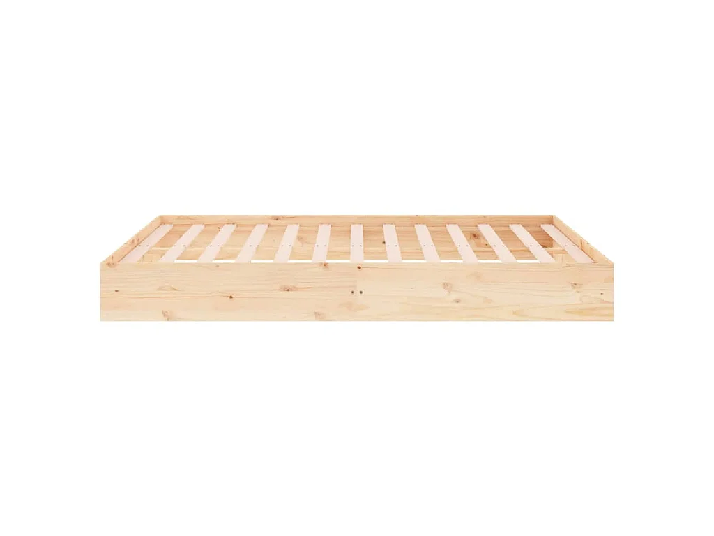 Estrutura de cama king 150x200 cm madeira maciça