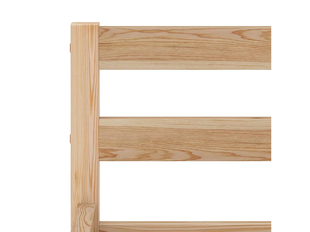 Cadre de lit sans matelas bois massif de pin 140x200 cm