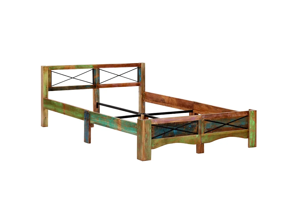Giroletto senza Materasso in Legno di Recupero 140x200 cm
