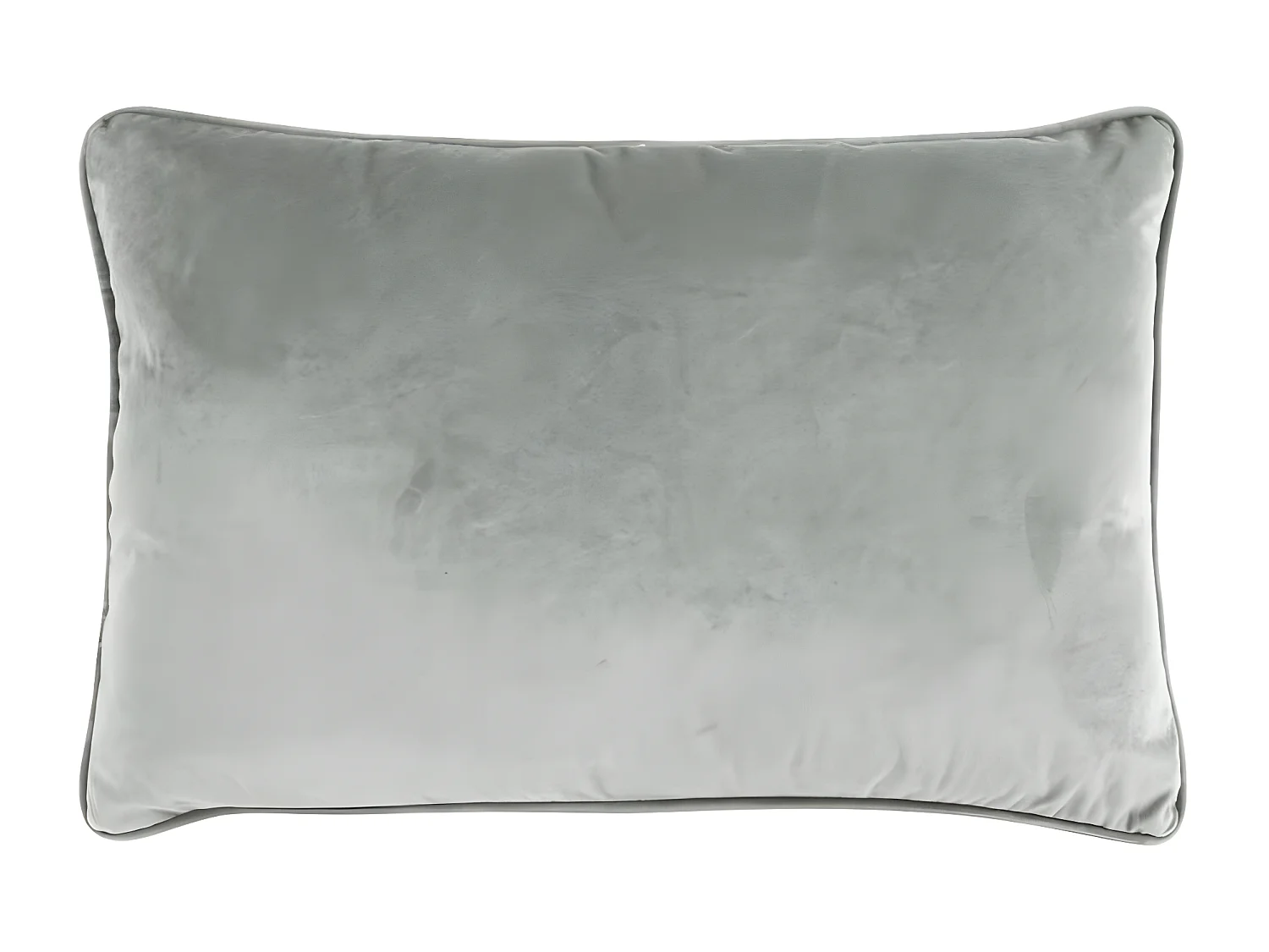 VELOURS - Coussin en velours gris clair 60x40