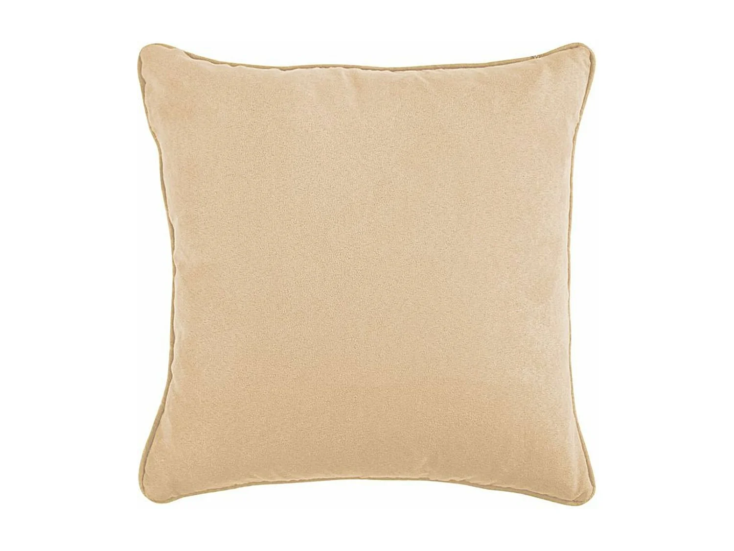 SUEDEN - Coussin en suédine rose nude 40x40