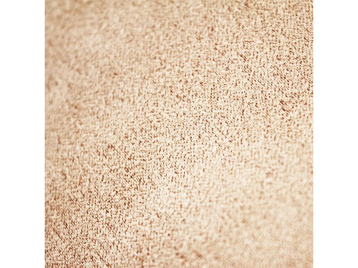 SUEDEN - Coussin en suédine rose nude 40x40