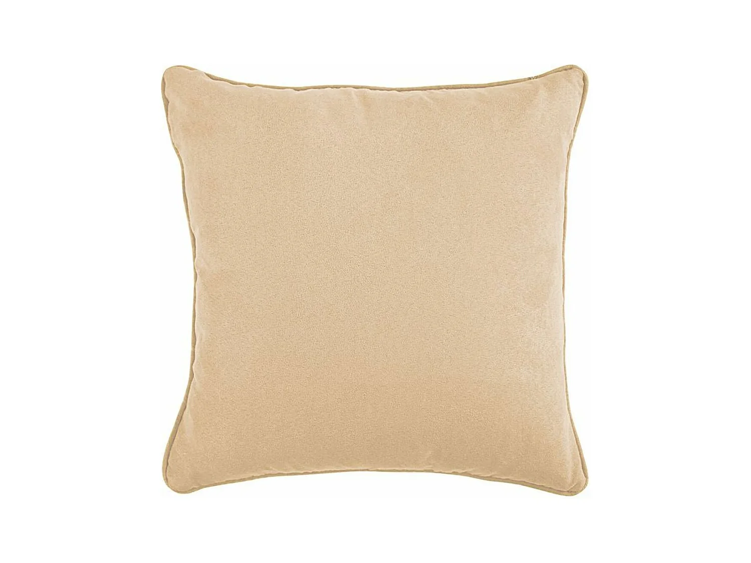 SUEDEN - Coussin en suédine rose nude 40x40