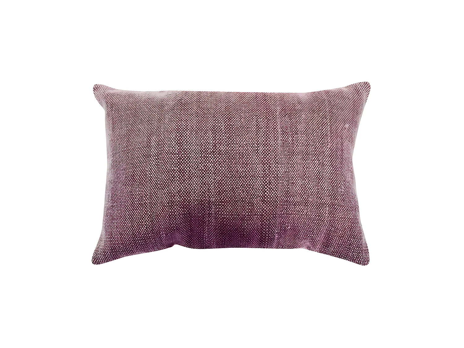VINTAGE USED - Coussin effet délavé burgundy 60x40