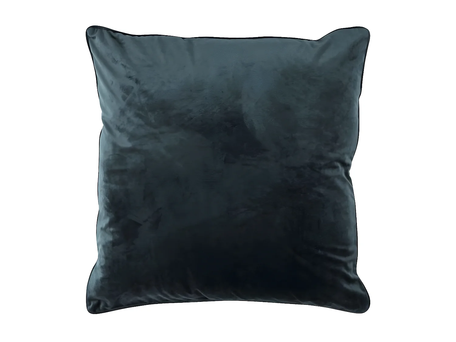 VELOURS - Coussin en velours gris 70x70