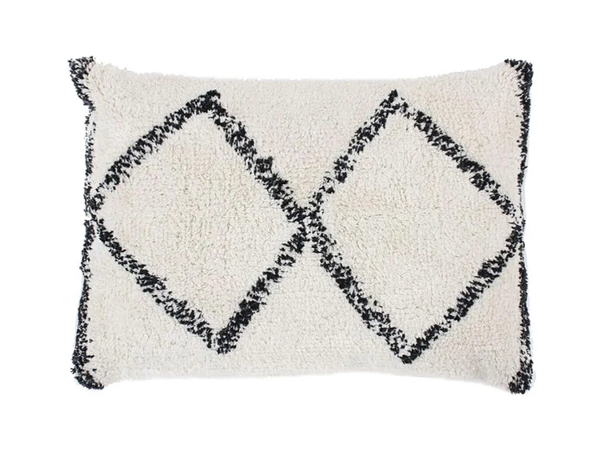 BERBERE BOX - Coussin esprit berbère naturel 60x40