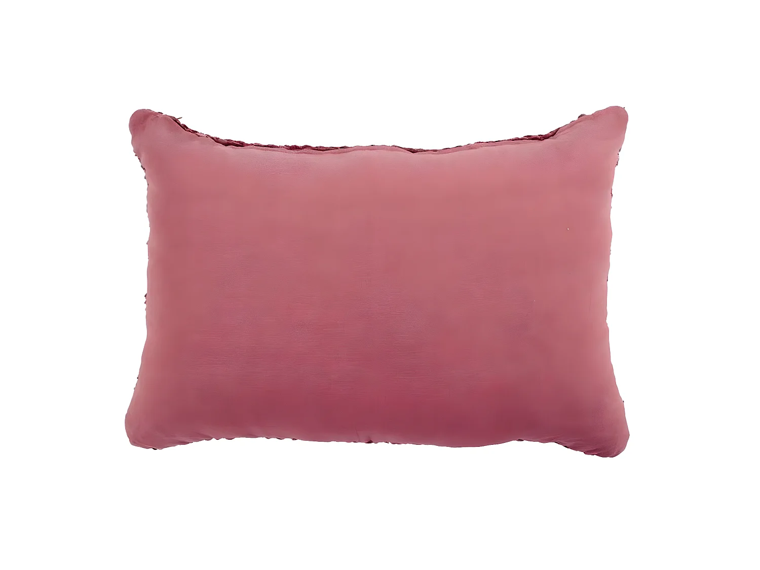 SKIN - Coussin en cuir tressé burgundy 60x40