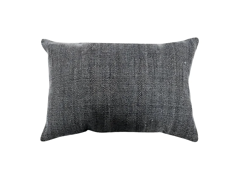 VINTAGE USED - Coussin effet délavé noir 60x40