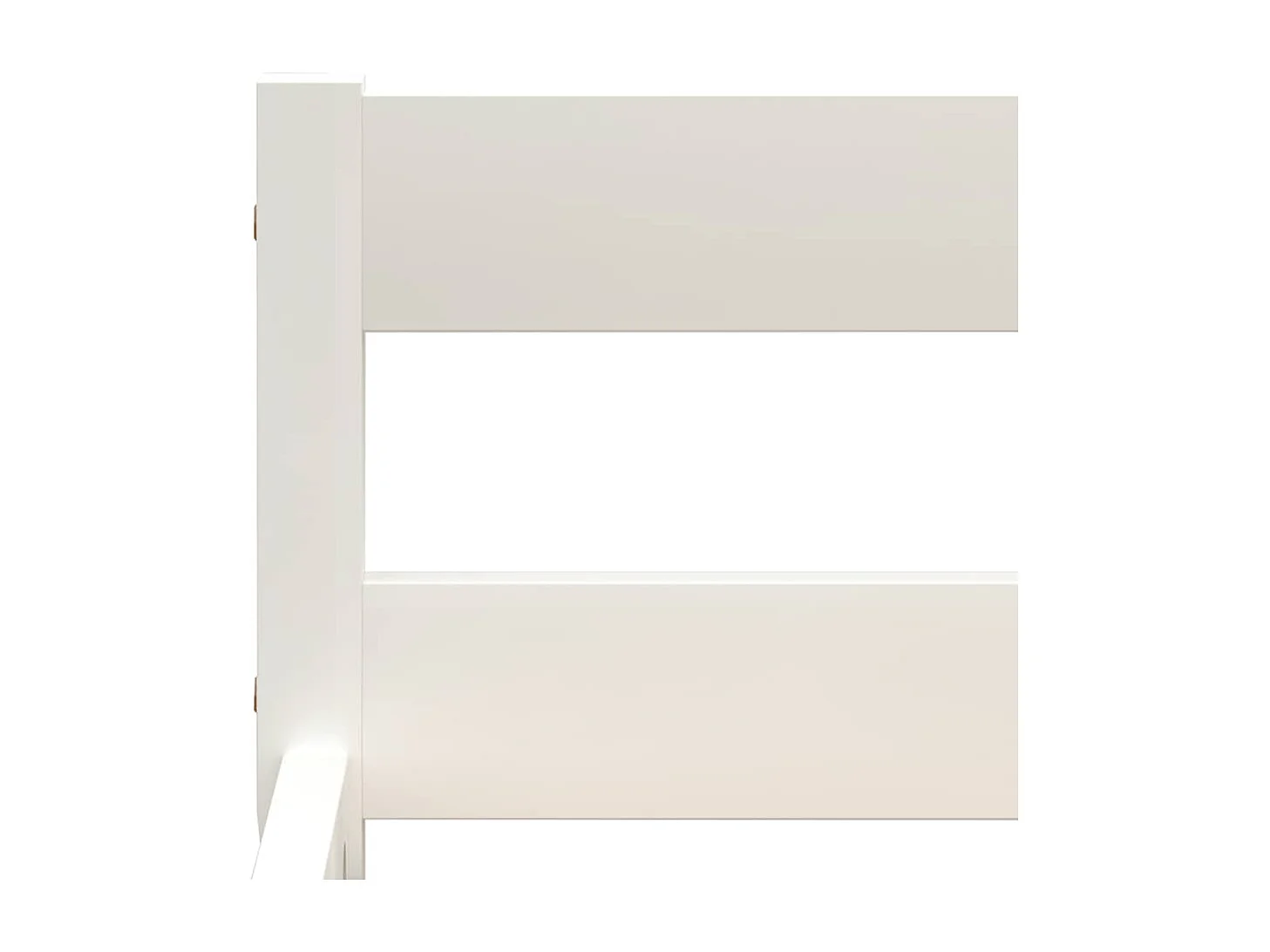 Cadre de lit sans matelas blanc bois de pin massif 100x200 cm