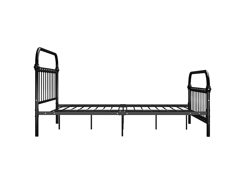 Bettgestell Schwarz Metall 160×200 cm