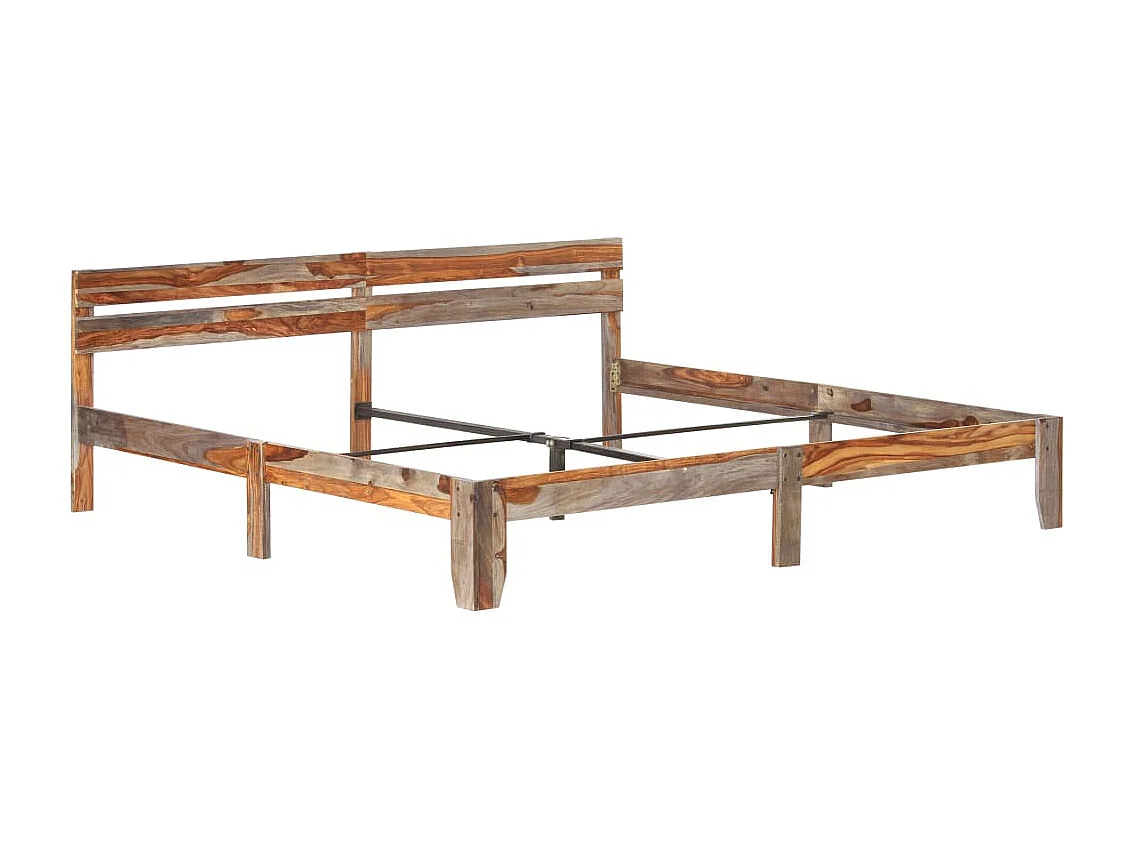 Bedframe zonder matras massief hout 200x200 cm