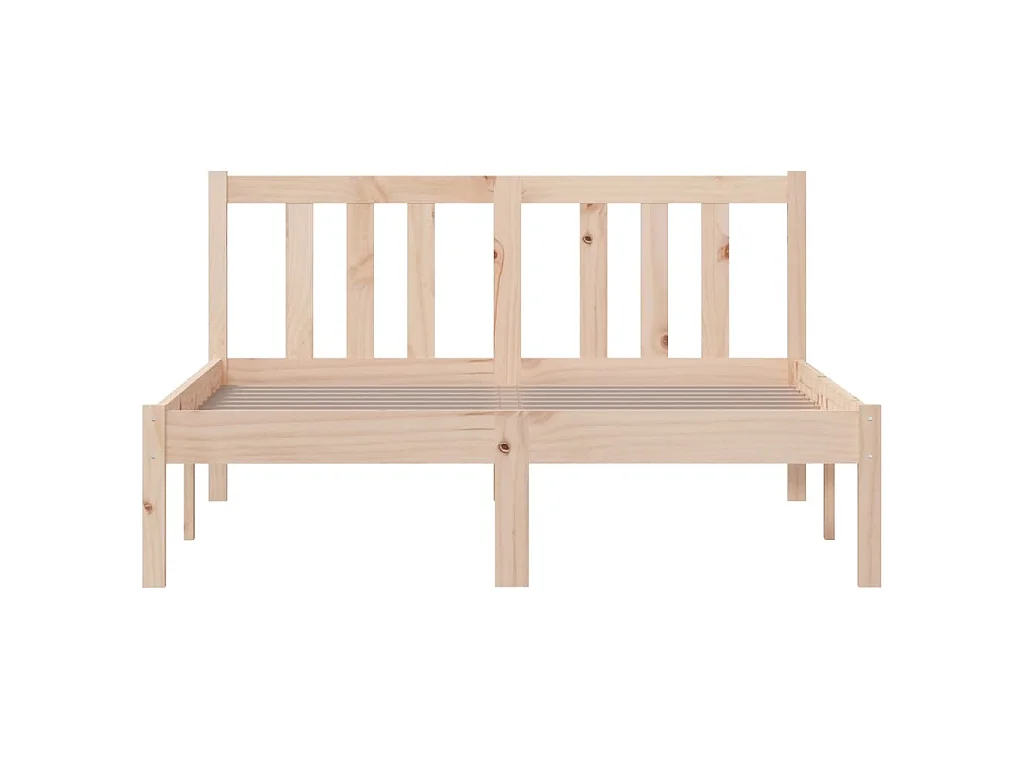 Giroletto senza Materasso Ambrato in Legno Massello 120x200 cm