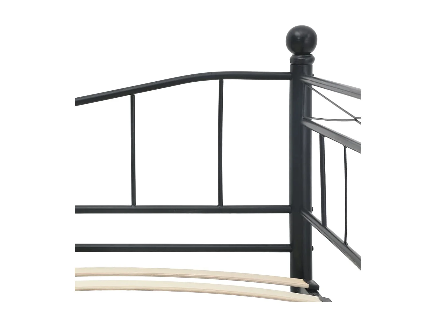 Giroletto Nero in Acciaio 180x200/90x200 cm