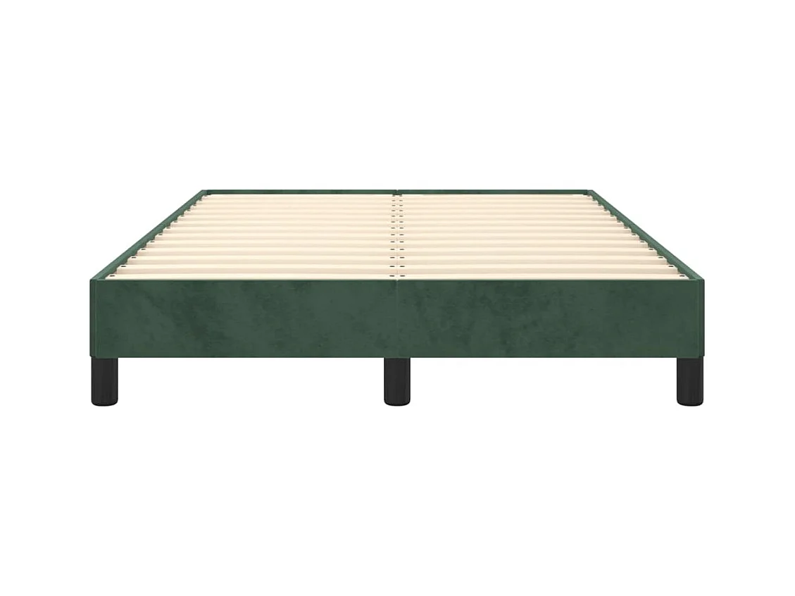 Giroletto senza Materasso Verde Scuro 120x200 cm in Velluto